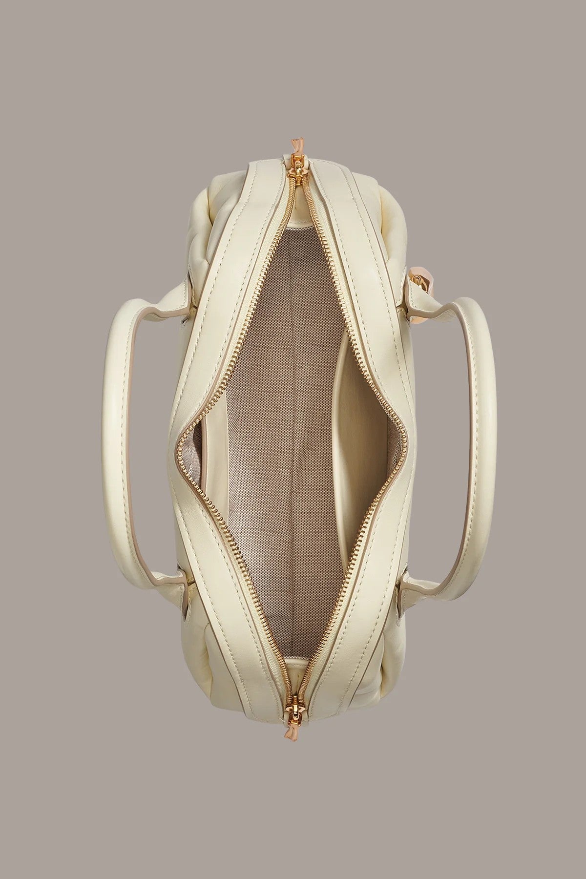 Smooth Cow Leather Vintage Mini Baguette Shoulder Bag