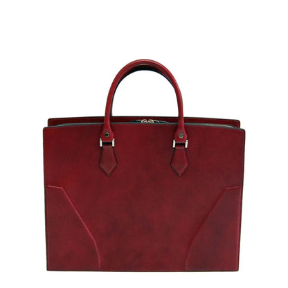 Thick Leather B4 Business Laptop Hand Tote Bag