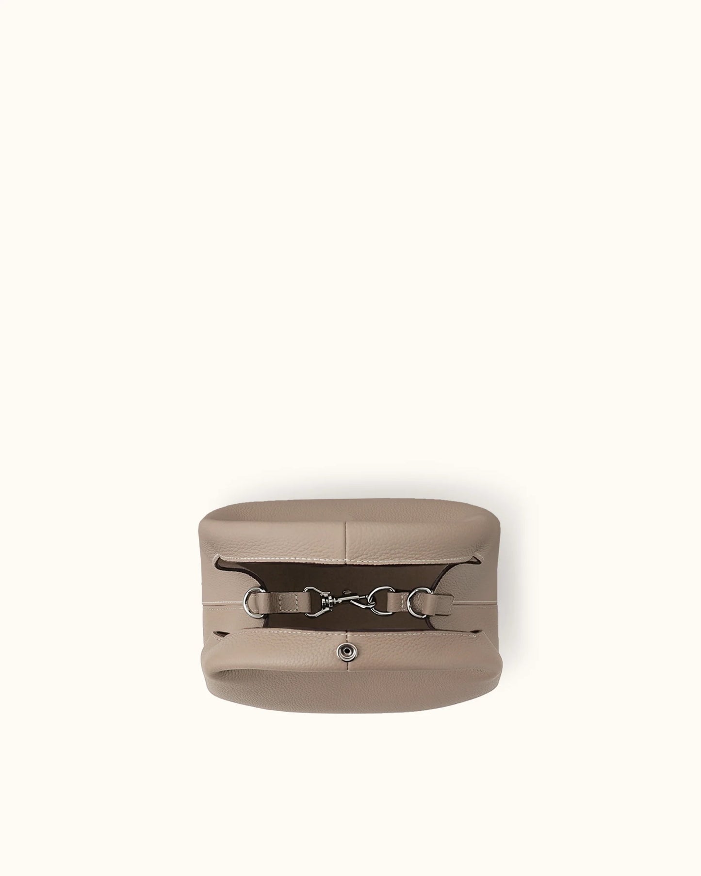 Minimal Pebble Leather 2-Way Mini Hobo Handbag