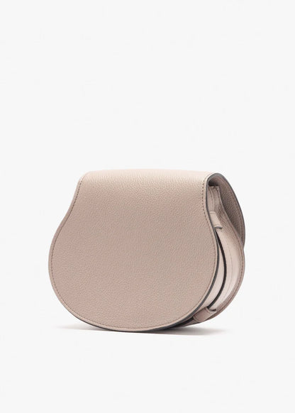 Grained Leather Decorative Stitch Saddle Crossbody Bag