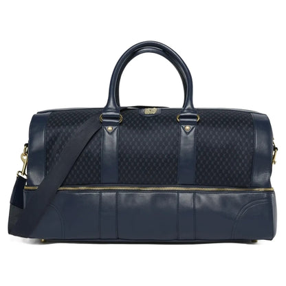 Monogram Print Dual Compartment Travel Duffle Holdall Bag