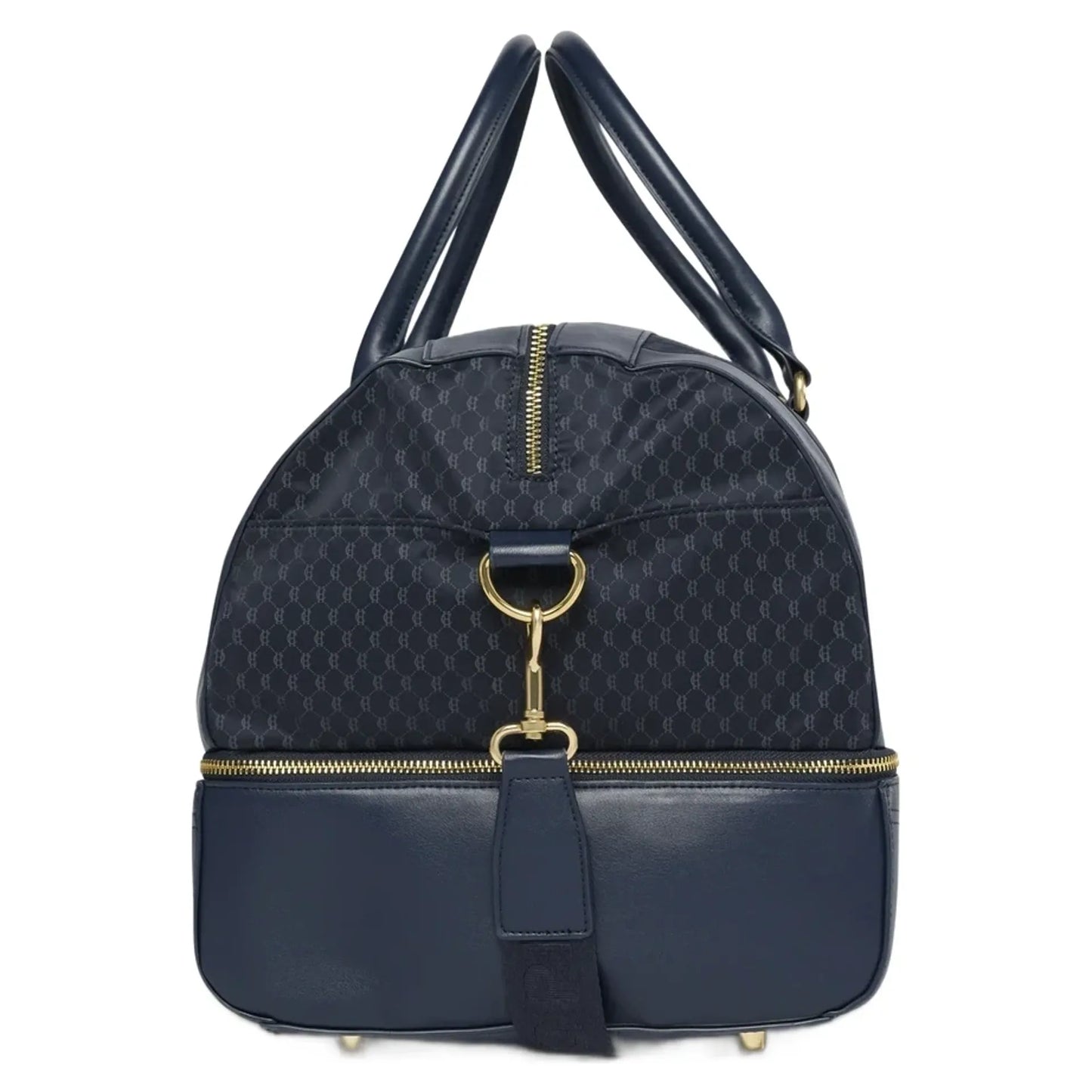 Monogram Print Dual Compartment Travel Duffle Holdall Bag