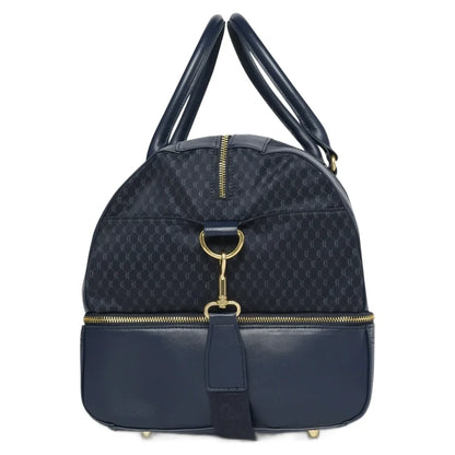 Monogram Print Dual Compartment Travel Duffle Holdall Bag