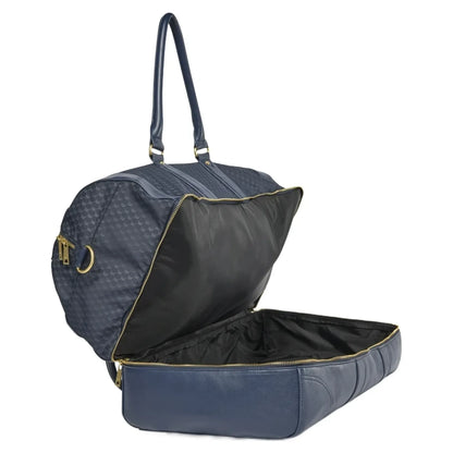 Monogram Print Dual Compartment Travel Duffle Holdall Bag