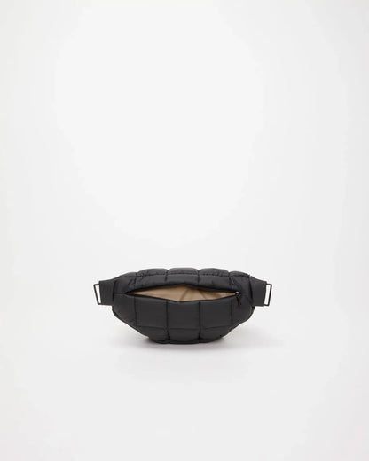 Quilted Puffy Nylon Adjustable Sling Crossbody Fanny Pack