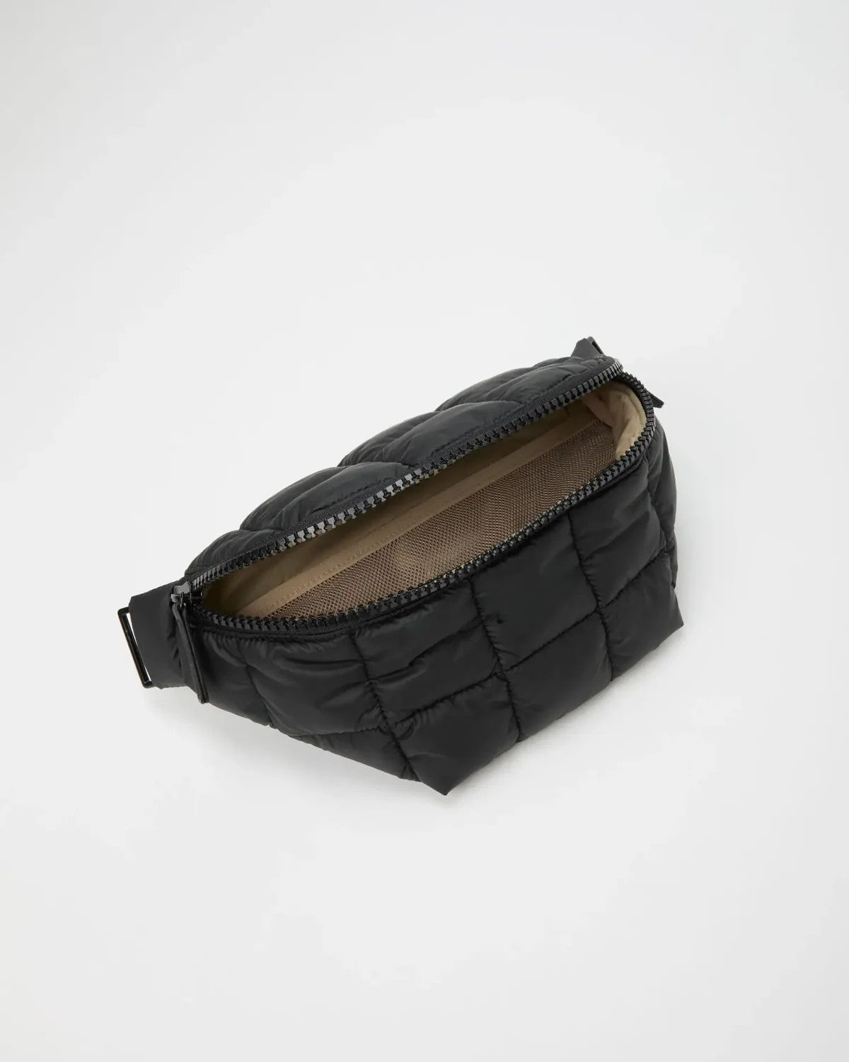 Quilted Puffy Nylon Adjustable Sling Crossbody Fanny Pack